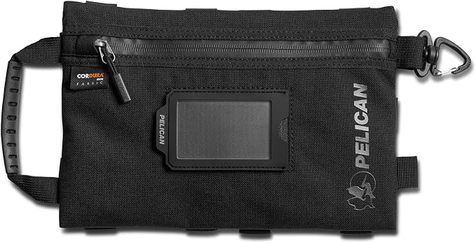 Pelican ModPak Storage Pouch - Travel Organizer - Medium (Black) | Fabric storage pouch with external attachment points for organization, protection and storage by Unknown