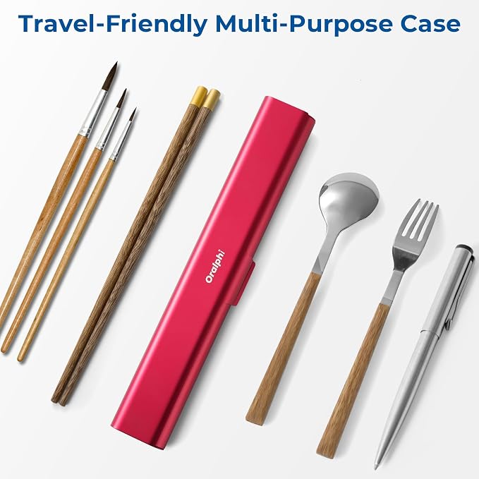 Aluminum Toothbrush Travel Case, Portable Travel Toothbrush Holder, Durable Manual Toothbrush Box Container for Traveling, Bathroom, Camping, Business Trip-Red - Image 6