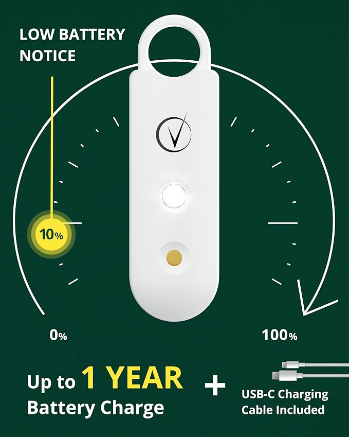 Vantamo Personal Alarm for Self Defense with Low Battery Notice, Strobe Light & Extra Loud 130 dB Double Speakers Safety Keychain Set for Women, Rechargeable Panic Button for Womens Self Defense - Image 5