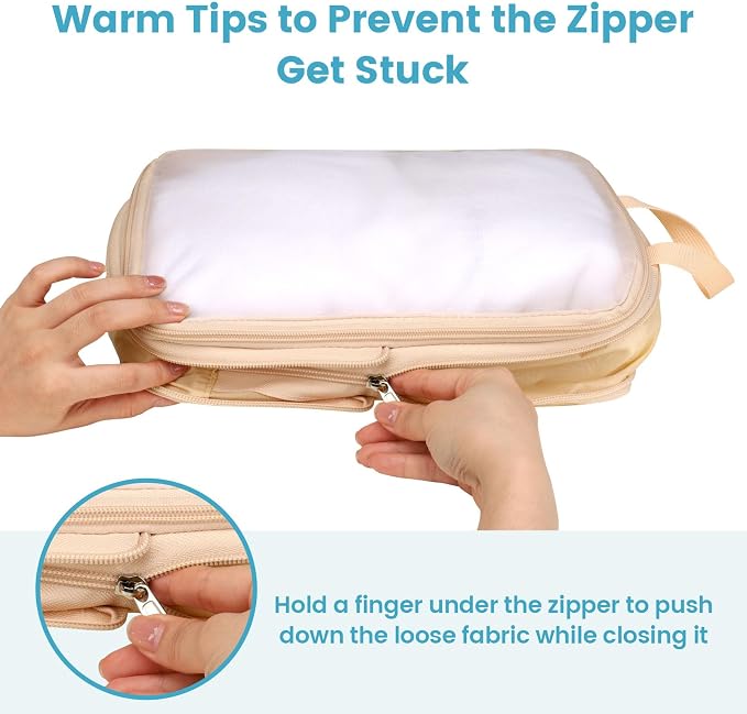 Cambond Compression Packing Cubes for Travel - Luggage Suitcase Organizer | Compression Zip Design for Space-saving, Expandable, Lightweight, Keep Clothes Sorted, Luggage Space Tidy, Carry on Pack Fast - Image 7