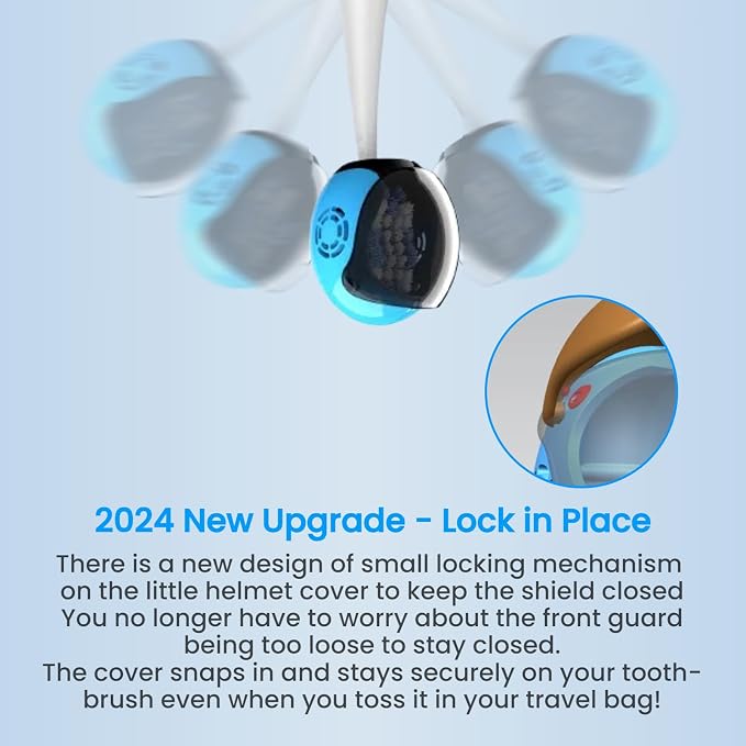 Frekare Toothbrush Covers Caps Brush Pod Case Protector For Travel 6 pack | Helemt Style Toothbrush Case Protector Fits Most Manual and Electric Tooth Brushes For Bathrooms Household - Image 4