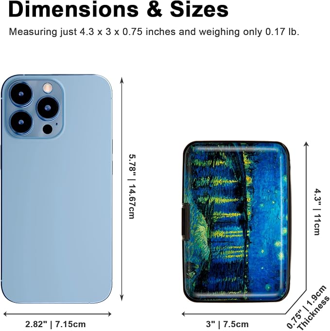 Credit Card Holder Small RFID Blocking Wallet Business Metal Slim Mini Aluminum Hard Case for Women Men - Image 5