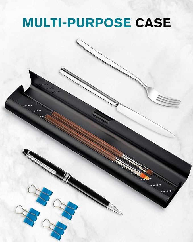 Toothbrush Case Cover for Traveling, Aluminum Toothbrush Holder for Manual Toothbrush + Mini Toothpaste, Portable Tooth Brush Storage Box for Camping Business Trip-Black (1 Pack) - Image 7