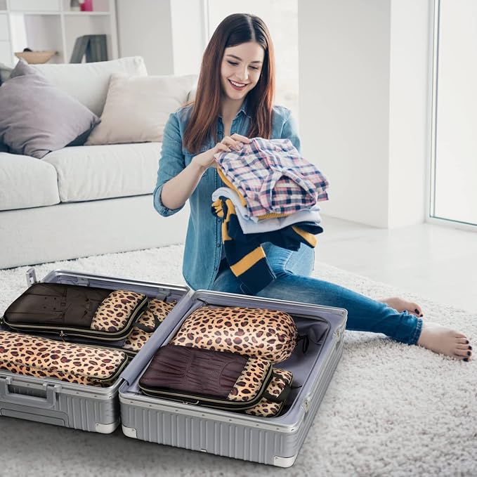 Cambond Compression Packing Cubes for Travel - Luggage Suitcase Organizer | Compression Zip Design for Space-saving, Expandable, Lightweight, Keep Clothes Sorted, Luggage Space Tidy, Carry on Pack Fast - Image 8