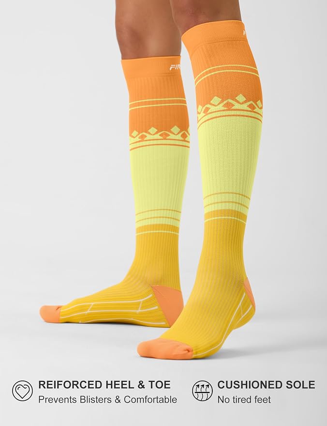 FITRELL 3 Pairs Compression Socks for Women and Men 20-30mmHg-Circulation Support Socks - Image 7