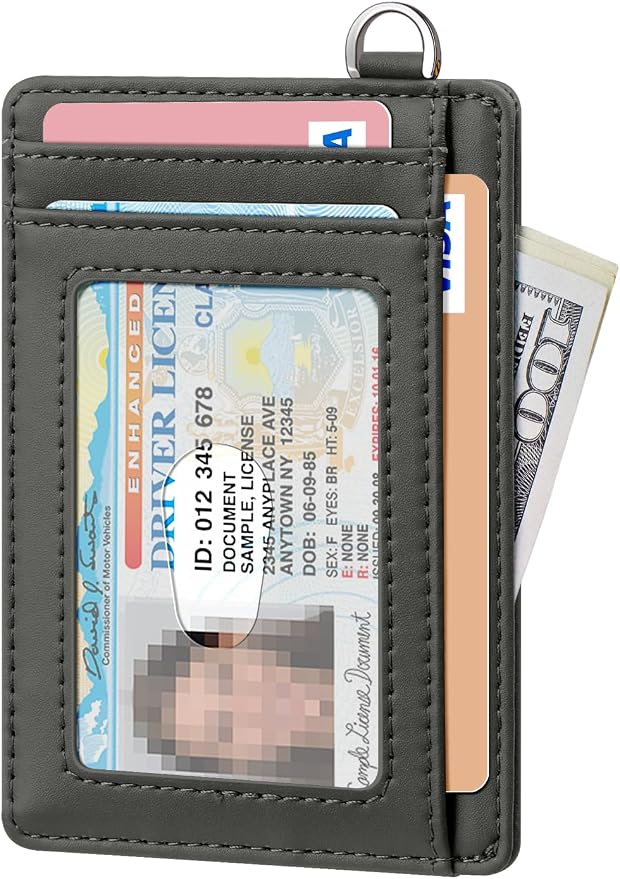FurArt Slim Minimalist Wallet RFID Credit Card Holder for Men | slim minimalist compact rfid id window thin - Image 2
