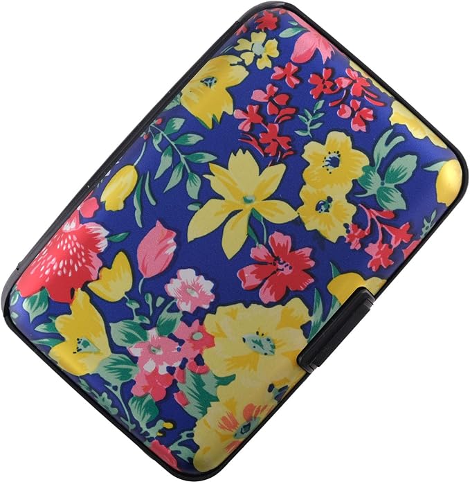 RFID Blocking Credit Card Holder for Men Women - Stylish Travel Wallet - Best protection for Bank Debit, ID, ATM, Cards against Scanning Criminals (light flowers) - Image 4