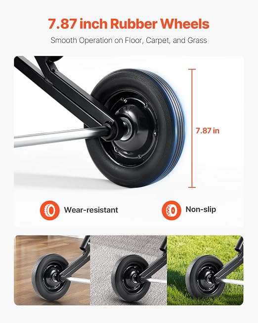 VEVOR Folding Chair Rack, 150 LBS Capacity, Heavy-Duty Chair Cart for Stacking 10 Chairs, Multi-Function Metal Chair Storage Dolly with Rubber Wheels, Push-Style Chair Holder, Matte Black - Image 4