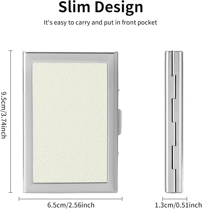 Credit Card Holder Wallet for Women Men Stainless Steel Metal Card Case RFID Blocking Business Card Protector Case with 6 Slots - Image 3