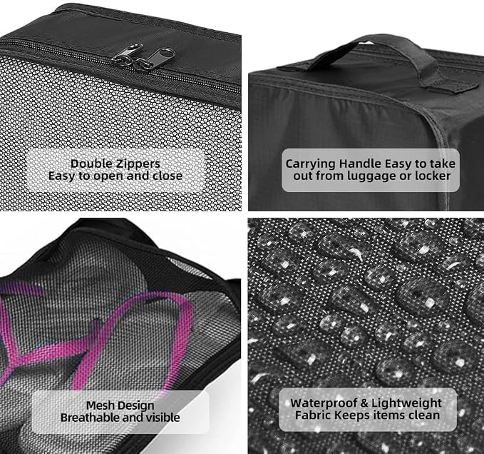 JJ POWER Travel Packing Cubes, Luggage Organizers with Shoe Bag - Image 3