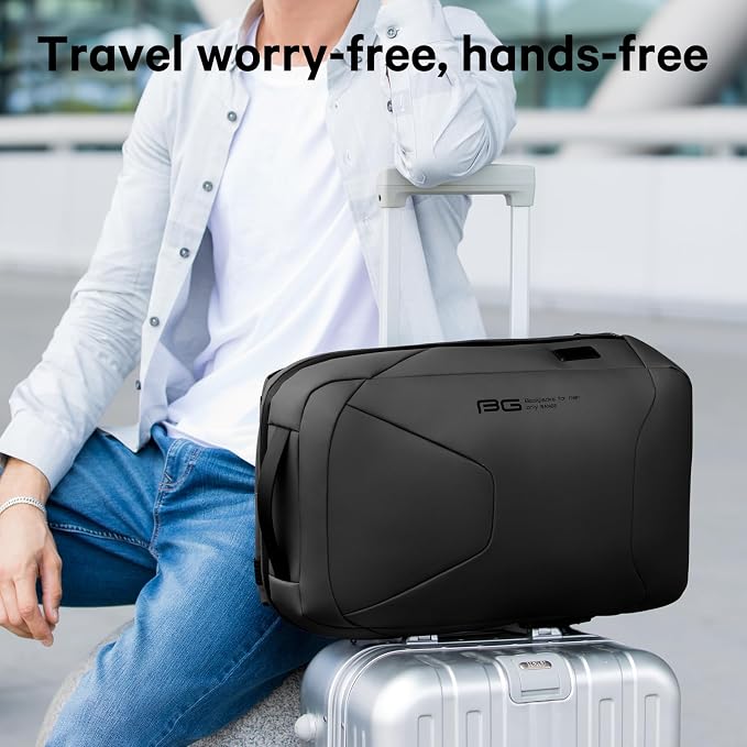 BANGE Anti-Theft Business Laptop Backpack, 15.6 Inch Lock Travel Backpack, Water-resistant Zippers with USB Charging Port, 16L Computer Bag for Men & Women - Image 4