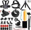 Accessories Kit for AKASO EK5000 EK7000 4K WiFi Action Camera | Accessories for Go Pro Hero 13 12 11 10 9 8 7 6 5/Session 5 SJ4000 SJ5000 Insta 360 X5 X4 Air ACE Pro 2(16-in-1) by SRUIM