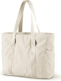 BAGSMART Tote Bag for Women, Tote Bag with Zipper Work Tote with Compartments Nurse Shoulder Hanbag for Travel, Gym by BAGSMART