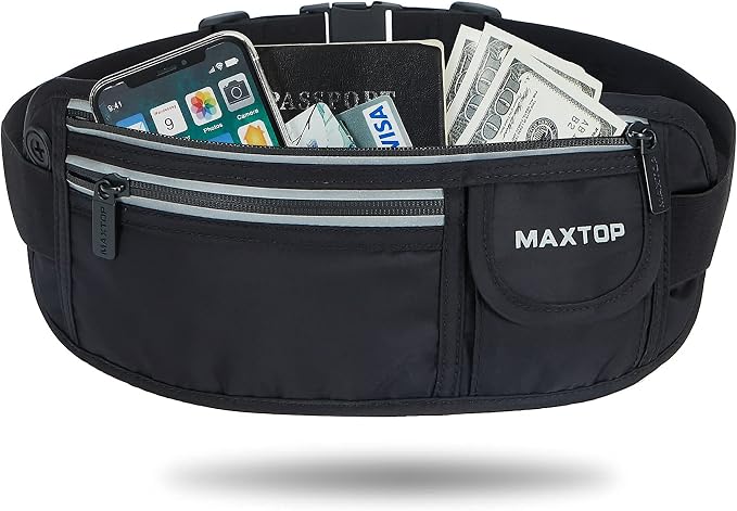 Slim Running Belt Fanny Packs for Women Men, Reflective Waist Pack Phone Holder for Walking Fitness Workout Exercise,Water Resistant Running Travel Belt Bag Jogging Pouch, Gym Accessories for Runner - Image 8