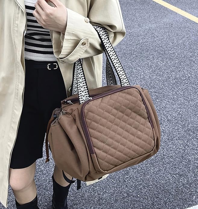 Travel Duffel Bag Weekender Bags for Women, Expandable Tote Handbag Diaper Bag Backpack Shoulder Bag for Car Work Daily - Image 3