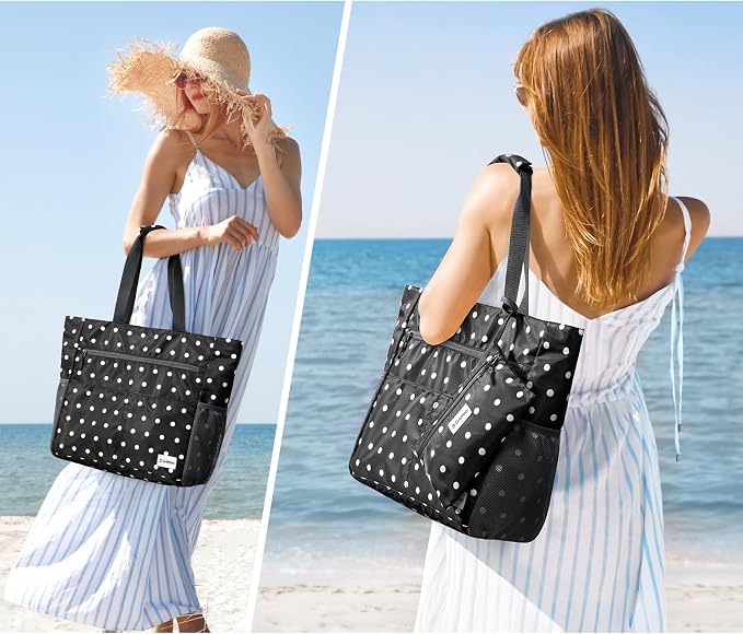 G4Free Beach Bag, Waterproof Sandproof Beach Tote Bag, Large Capacity Foldable for Women - Image 2