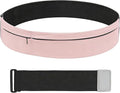 Wide Running Belt For Runners & Travelers - Adjustable Magic Tape with Extender Strap, Fits Most Sizes Without Bouncing, Holds Phone & Essentials for Workout (Pink) by MORELKE