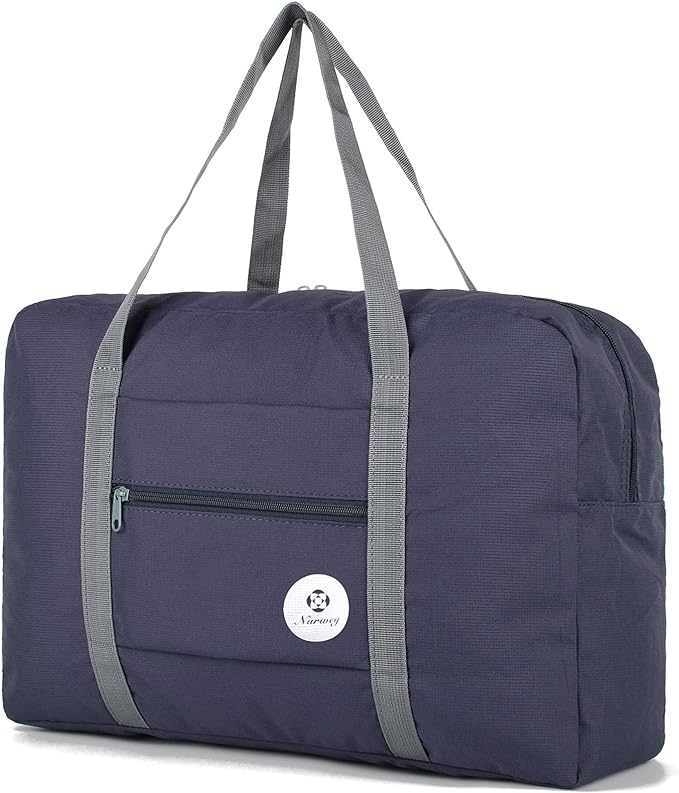For Spirit Airlines Personal Item Bag Foldable Travel Duffel Bag Tote Carry on Luggage Duffle Overnight for Women and Men by Narwey