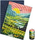 Camping Blanket,Puffy Blanket Lightweight Packable Camping Blanket Outdoor Blanket for Camping,Traveling, Stadium, Hiking, Picnics by hotkoko