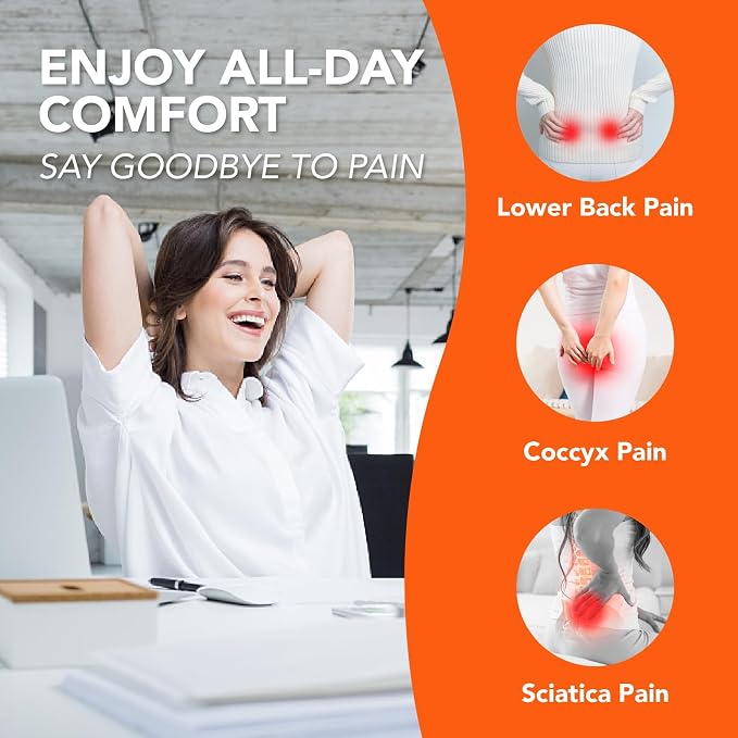 Lofty Aim Car Seat Cushion, Comfort Memory Foam Car Cushions for Driving (Gray) - Image 4