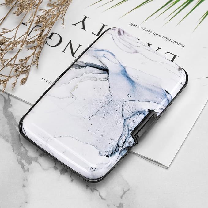 RFID Blocking Credit Card Protector Case Holder Wallet for Men Women | RFID Blocking Credit Card Protector Aluminum ID Case Hard Shell Business Card Holders Metal Wallet for Men or Women - Image 7