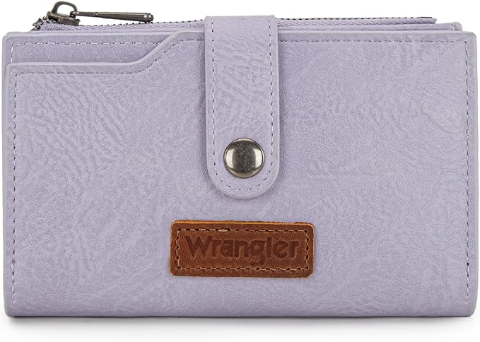 Wrangler Wallet for Women Bifold Card Holder with Zipper and ID Window by Wrangler%C2%AE