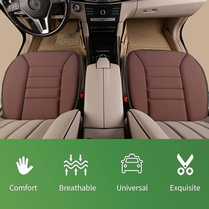 Lofty Aim Car Seat Cushion for Driving, Memory Foam Driver Seat Cushion | Car Seat Cushion for Long Driving, Automotive Seat Cushion for Pain Relief, Car Seat Pillow Fits Vehicles, Office, Brown - Image 4