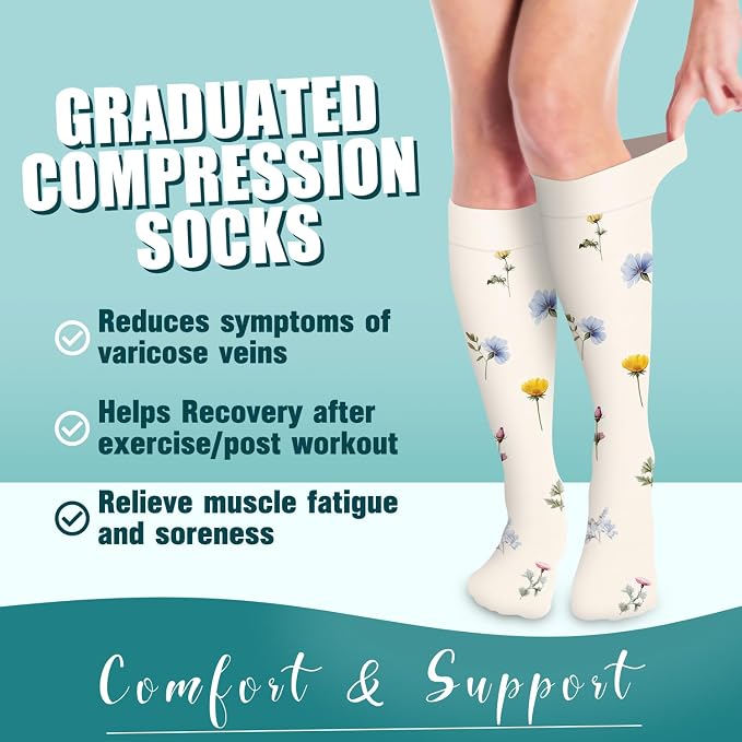 COOLOVER Copper Compression Socks for Women and Men(6 Pairs)-Best Support for Running, Athletic, Travel - Image 2