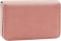 RFID Blocking Wallet - Minimalist Leather Business Credit Card Holder (Orange Pink) by AI-DEE