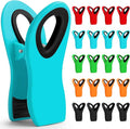 JETMORE 20 Pack Chip Clips, Food Clips, Magnetic Bag Clip for Chips, Snack | Built-in magnets add fridge-side storage, heavy-duty chip clips seal snacks, while kitchen clips keep pantry bags organized by Jetmore