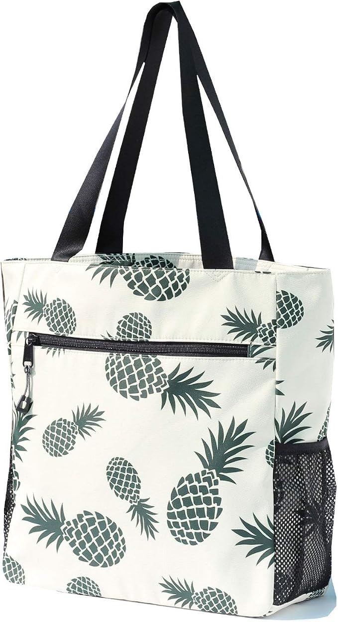 ESVAN Original Floral Water Resistant Large Tote Bag Shoulder Bag for Gym Beach Travel Daily Bags Upgraded - Image 6
