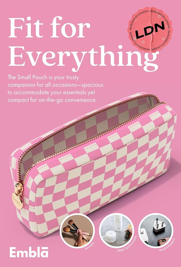Makeup Bag for Women, Travel Cosmetic Organizer, Waterproof Toiletry Pouch | Small Nylon Cosmetic Bag with Zipper, Water-Resistant Beauty Pouch for Purse, Travel Essentials, Make up Case - Image 4