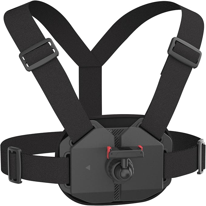 Osmo Action Chest Mount, Cross Body Strap Harness Chesty with Magnetic Quick Release for DJI Osmo 360 Action 5 Pro 4 3 Bike Motorcycle Cycling Hiking Aaccessories by Unknown