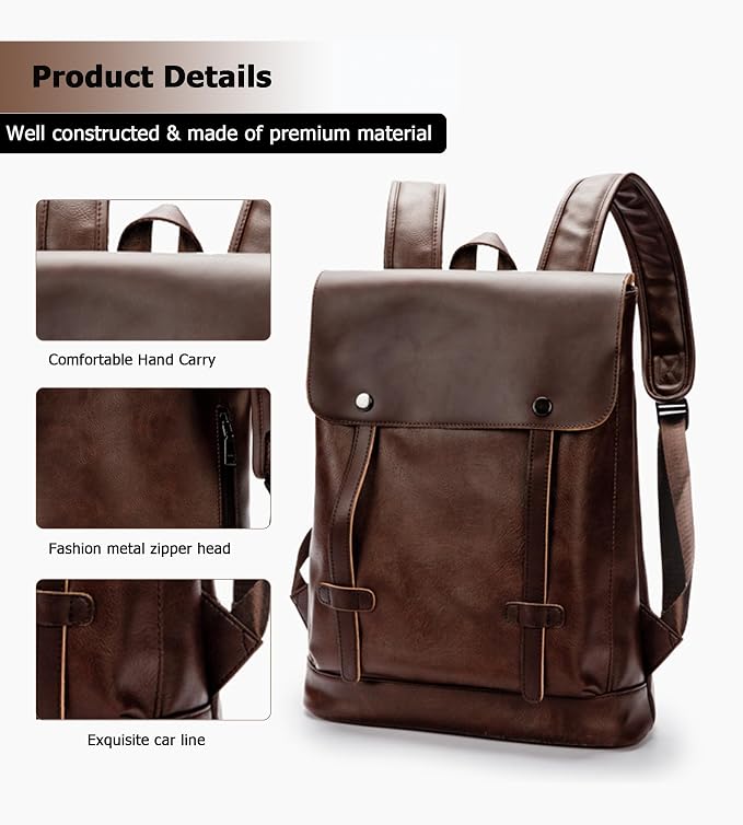 Anti Theft Laptop Backpack for Men Women, Lightweight Travel Bag | Lightweight business backpack, laptop storage and anti-theft travel styling support commute, campus and daily trips - Image 6