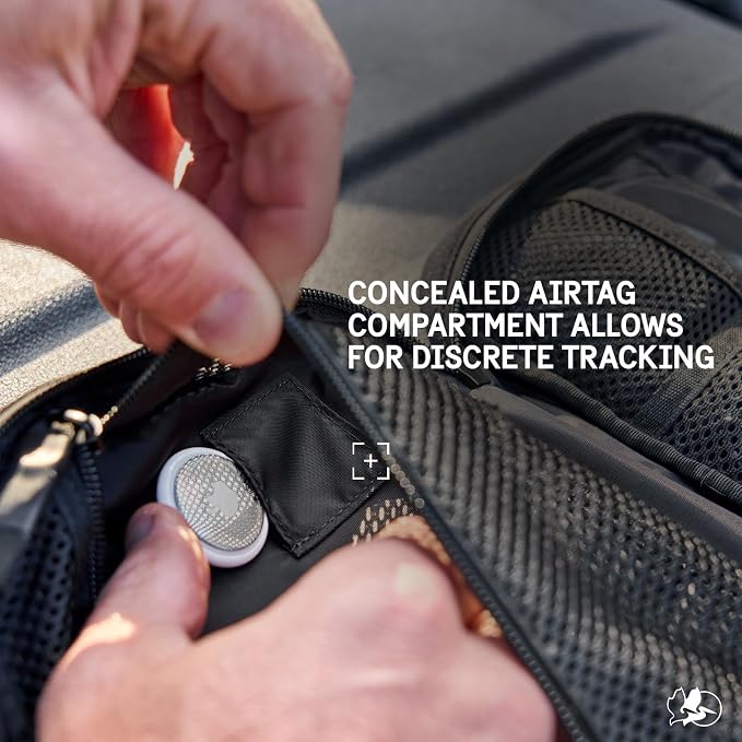 Pelican Electronic Organizer Travel Case w/Hidden AirTag Compartment -Black | Durable Tech Organizer Pouch -Portable Storage Bag w/Multiple Storage Mesh Pockets for Cables, Chargers, Power Bank & AirPods - Image 3