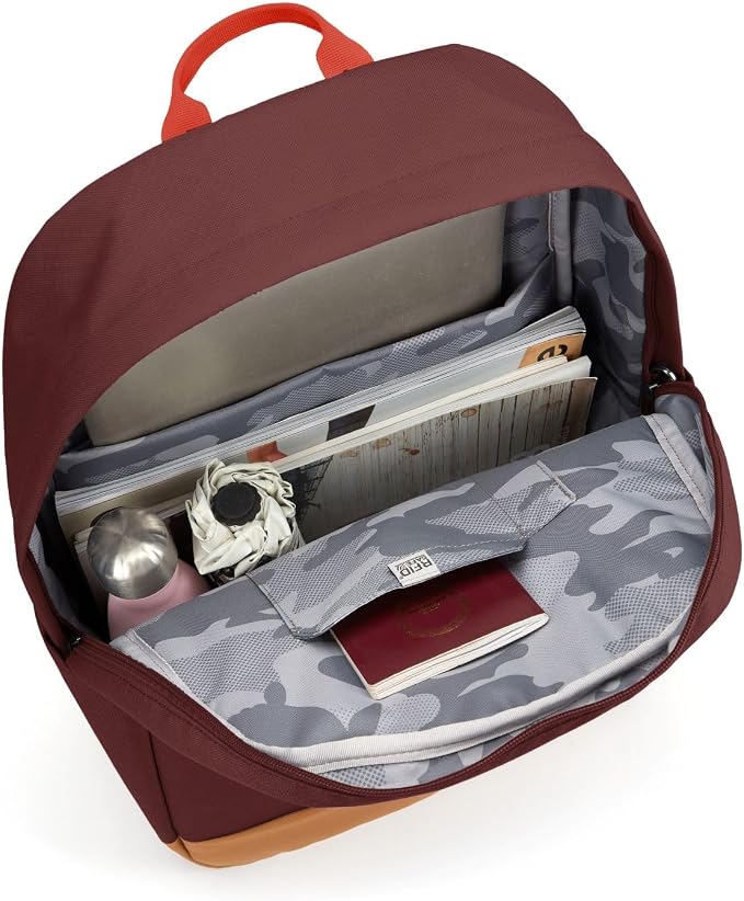 Pacsafe GO 25L Anti Theft Backpack, Garnet Red - Image 6