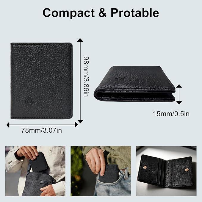 Wallet Tracker Card 2-in-1, Compatible with Apple Find My Only for iOS | Ultra-Slim 2mm Smart Key Finder Tag, Loud Alert Tracking Device for Travel, Luggage, Passport, Backpacks and Purses - Image 8