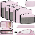 BAGAIL 8 Set/9 Set Packing Cubes Luggage Packing Organizer for Travel, Suitcase Packing Bags for Travel Accessories by BAGAIL
