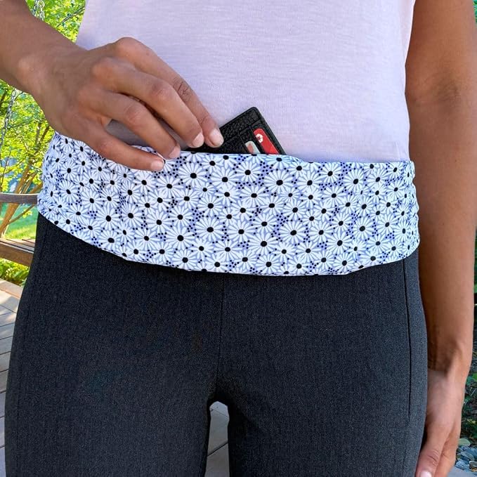 BANDI Running Belt for Women & Men – USA Made No-Bounce Adjustable Waist Pack & Secure Fanny Pack – Fits All Phones, Gels & Essentials – Zipper-Free, Medical Device Friendly - Image 3