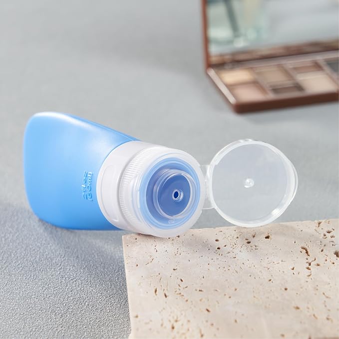 INSFIT Travel Bottles for Toiletries, TSA Approved 3oz Travel Size Containers, BPA Free Leak Proof Squeezable Silicone Tubes for Shampoo Conditioner Lotion Body Wash with Labels - Image 2