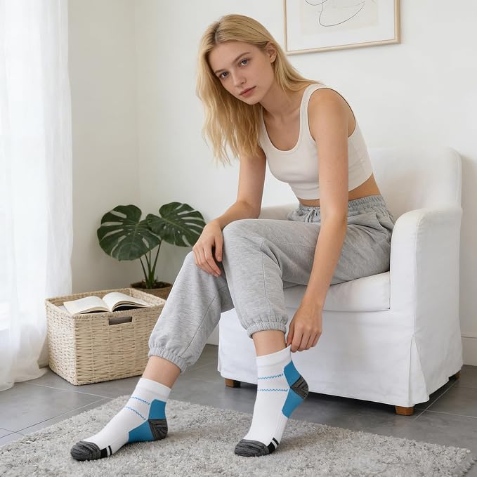 CHARMKING Compression Socks for Women & Men Circulation 15-20 mmHg is Best for Athletic Running Cycling Nurse Daily Wear - Image 4