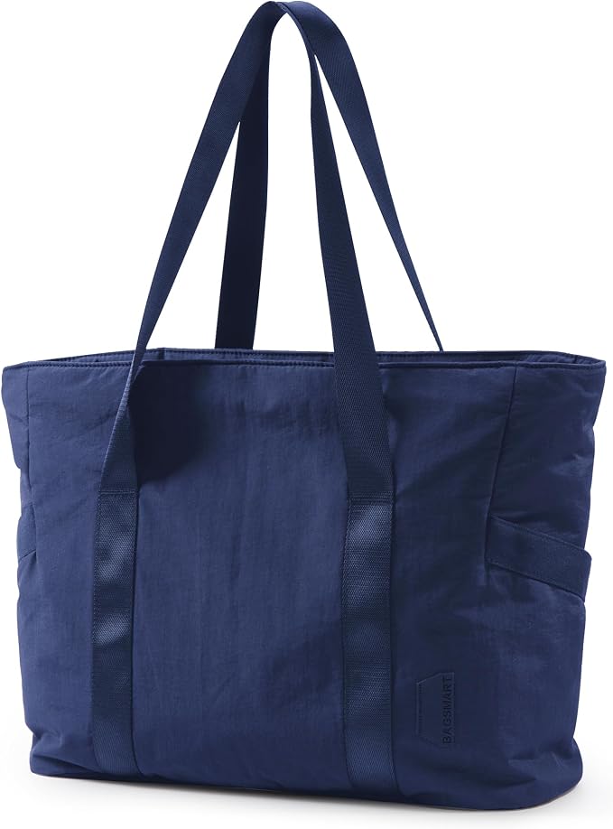 BAGSMART Tote Bag for Women, Tote Bag with Zipper Work Tote with Compartments Nurse Shoulder Hanbag for Travel, Gym by BAGSMART
