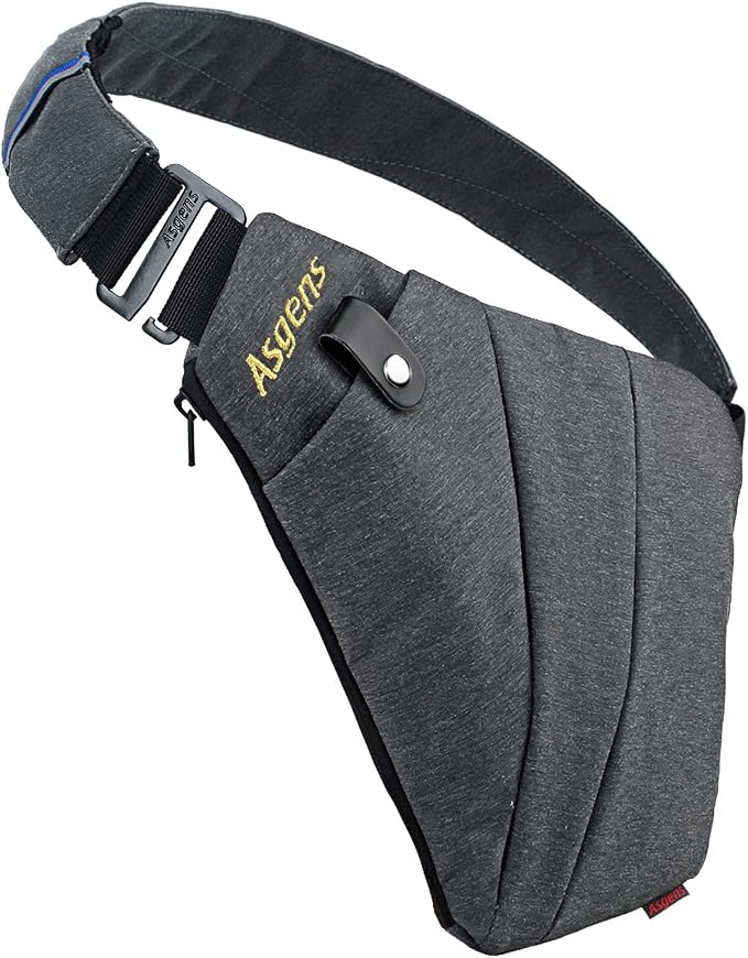 CCW Crossbody Sling Bag Multi-Purpose Anti-Thief Conceal Carry Bag for Men and Women Range, Travel, Outdoor by Asgens