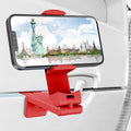 Perilogics Airplane Phone Holder Mount Universal in Flight Hands Free Viewing with Multi-Directional Dual 360 Degree Rotation (Coral) by Perilogics