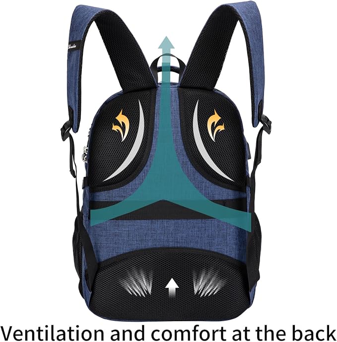 SHRRADOO Travel Laptop Backpack for Men Women, College High Schoolbag | Anti Theft Backpack with Combination Lock, Carry On Flight Approved, Fit 17 Inch Laptop, Computer College Bag, Work Daypack - Image 4