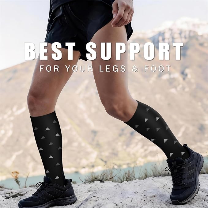 Copper Compression Socks for Women & Men (6 pairs) - Best Support for Nurses, Running, Hiking, Recovery - Image 4
