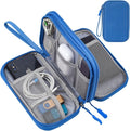 CAAORDKSO Cord Organizer Travel Cable Organizer Bag Tech Electronic Organizer Travel Case, Electronic Accessories Pouch Bag for Cable, USB, Cord, Charger, Phone, Power Bank, Earphone (Blue, Medium) by Unknown