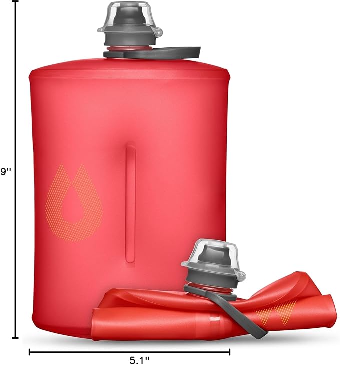 HydraPak Stow Collapsible Water Bottle – 350ml, 500ml, 1L – Ultralight, Leak-Proof, BPA-Free, Filter Compatible Travel & Hiking Flask - Image 7