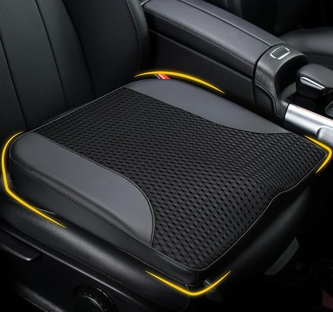 Lofty Aim Car Seat Cushion, Car Seat Pillow, Automotive Cushion | Memory Foam Car Seat Cushion for Long Driving, Butt Pillow for Pain Relief, Driver Seat Cushion for Car, Truck, Office, Black by LoftyAim
