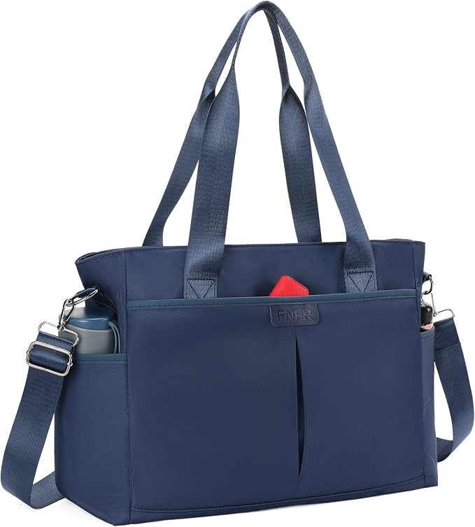 Corduroy Tote Bag for Women Crossbody Bags Lightweight Handbags Shoulder Bag with Zipper Pockets for Work Shopping by AMXNX